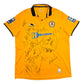 2012/13 Cambridge United Home Football Shirt (XL) Burrda Sport #25 Hudson (Matchworn) Squad Signed