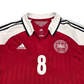 2012/13 Denmark Home Football Shirt (XL) Adidas #8 Eriksen