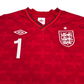 2012/13 England Goal Keeper Football Shirt (3XL) Umbro #1 Hart