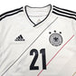 2012/13 Germany Home Football Shirt (M) Adidas #21 Reus
