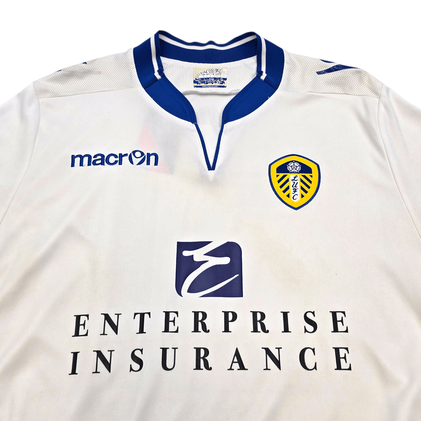2012/13 Leeds United Home Football Shirt (XL) Macron #21 Diouf