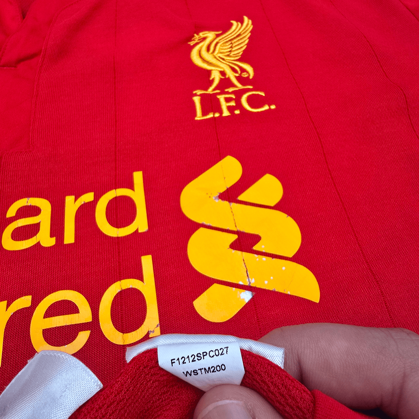 2012/13 Liverpool Home Football Shirt (2XL) Warrior #7 Suarez