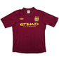 2012/13 Manchester City Away Football Shirt (M) Umbro #4 Kompany