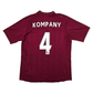 2012/13 Manchester City Away Football Shirt (M) Umbro #4 Kompany