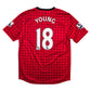 2012/13 Manchester United Home Football Shirt (L) Nike #18 Young