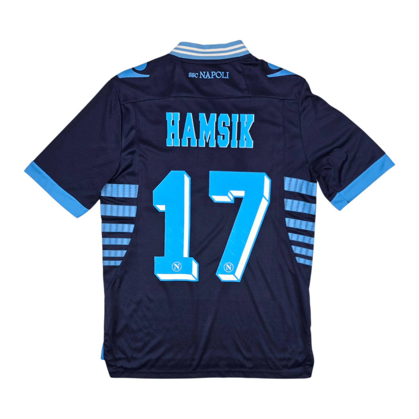 2012/13 Napoli Away Football Shirt (M) Macron #17 Hamsik