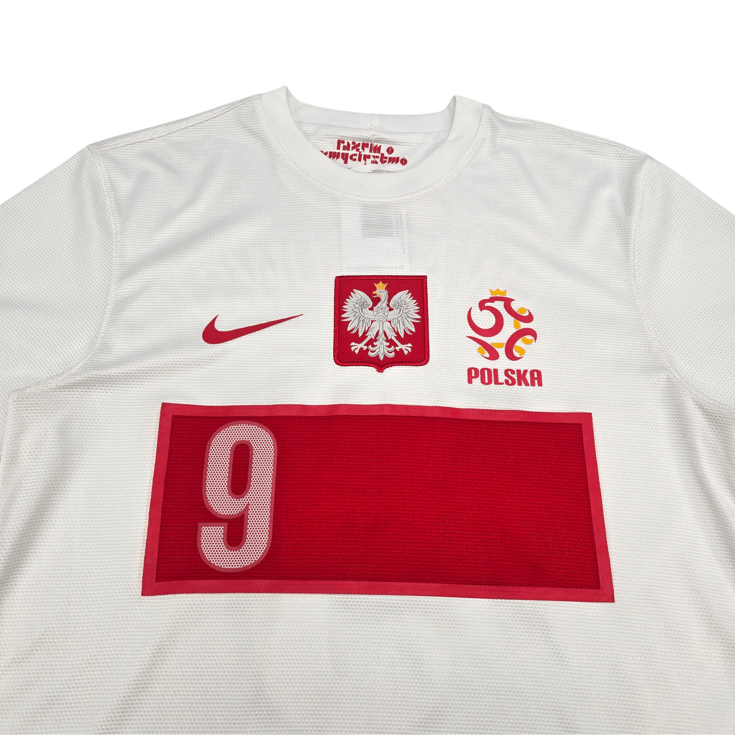 2012/13 Poland Home Football Shirt (M) Nike #9 Lewandowski