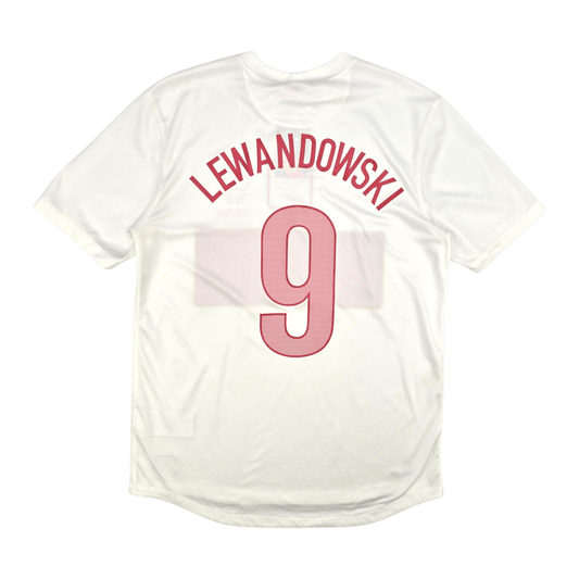 2012/13 Poland Home Football Shirt (M) Nike #9 Lewandowski