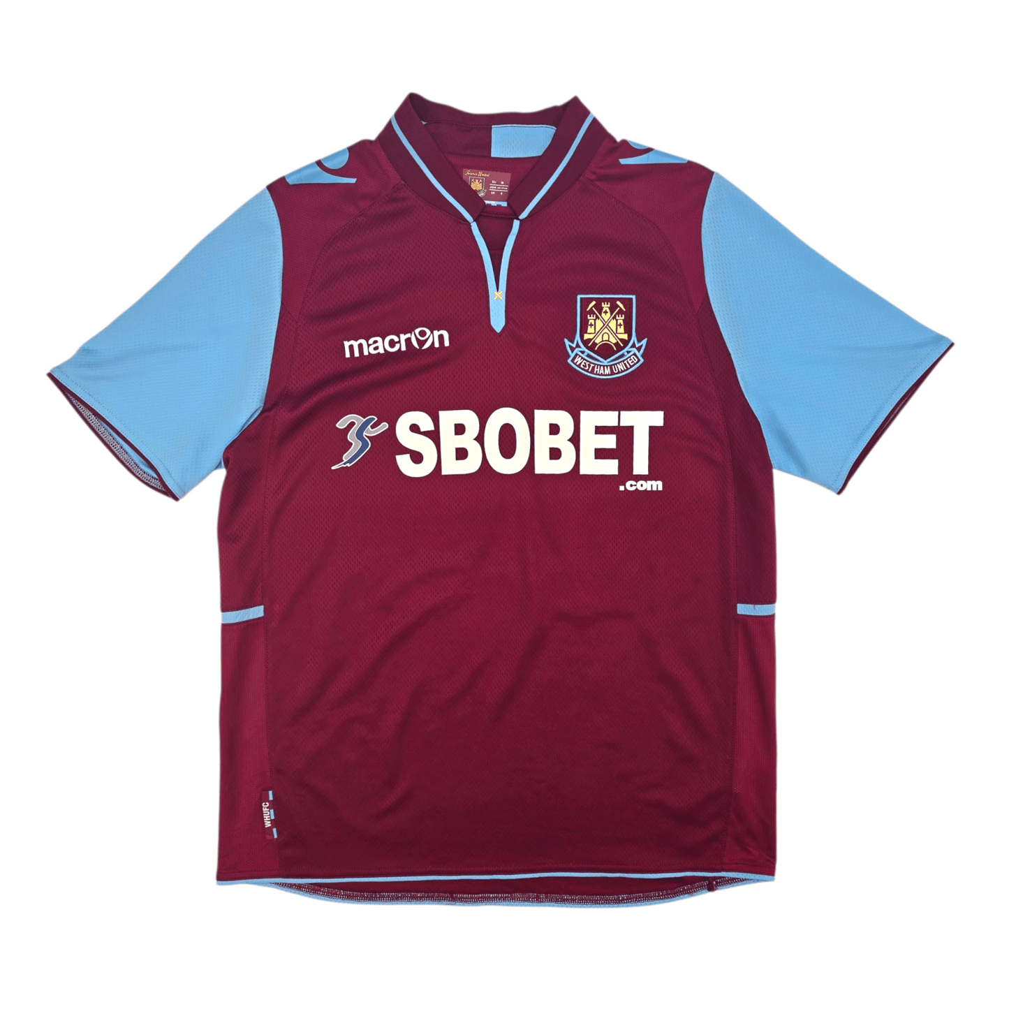 2012/13 West Ham United Home Football Shirt (M) Macron #26 J.Cole