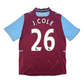 2012/13 West Ham United Home Football Shirt (M) Macron #26 J.Cole