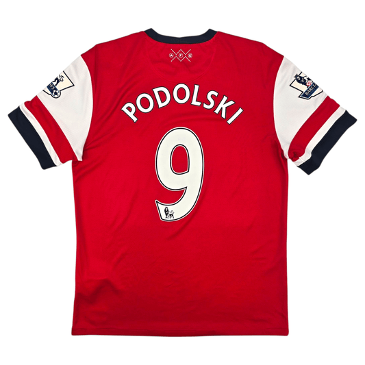 2012/14 Arsenal Home Football Shirt (M) Nike #9 Podolski