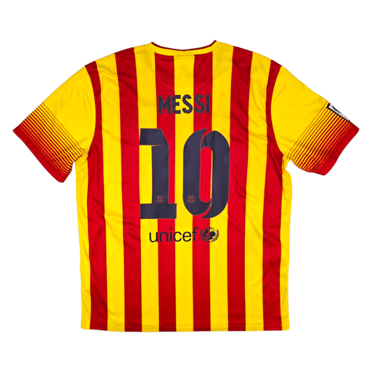 2013/14 Barcelona Away Football Shirt (XL) Nike #10 Messi