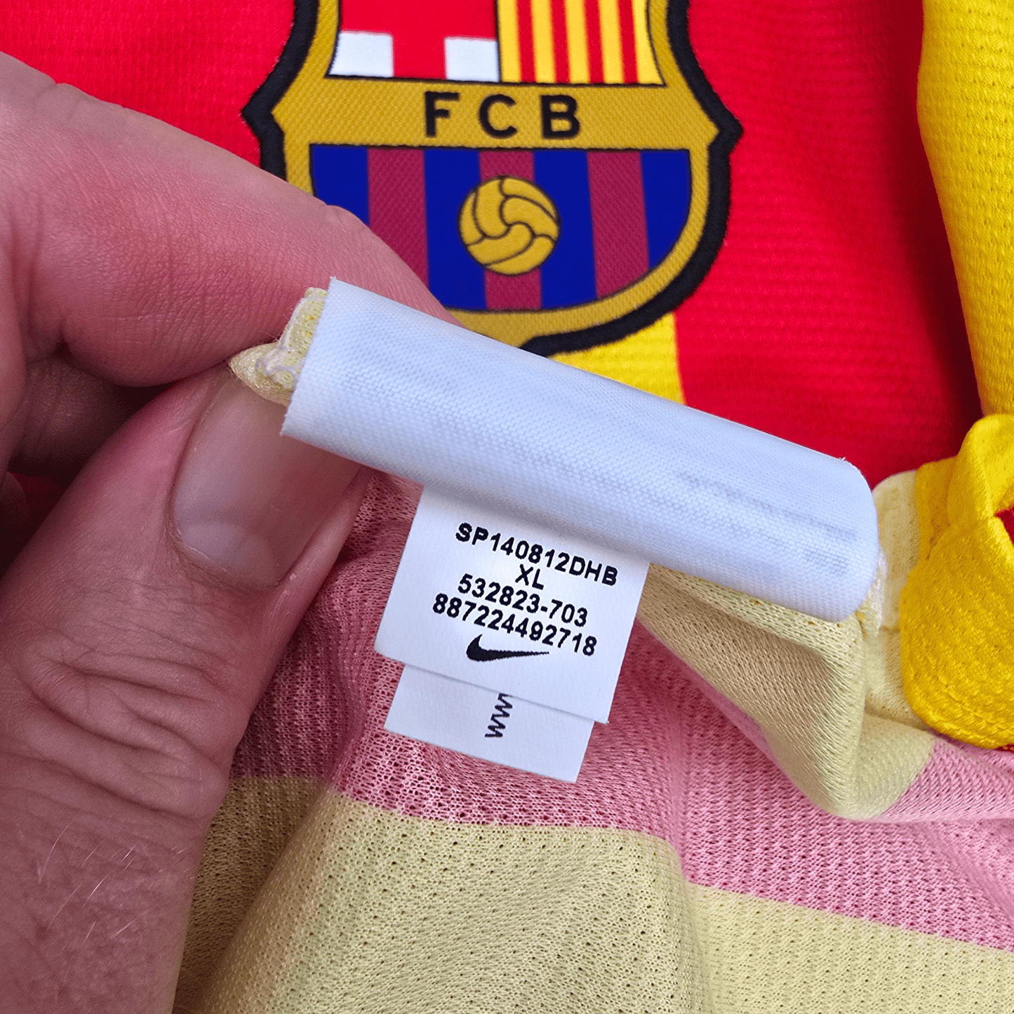 2013/14 Barcelona Away Football Shirt (XL) Nike #10 Messi