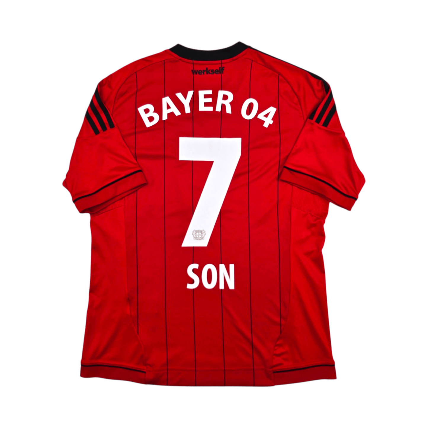2013/14 Bayer Leverkusen Away Football Shirt (L) Adidas #7 Son