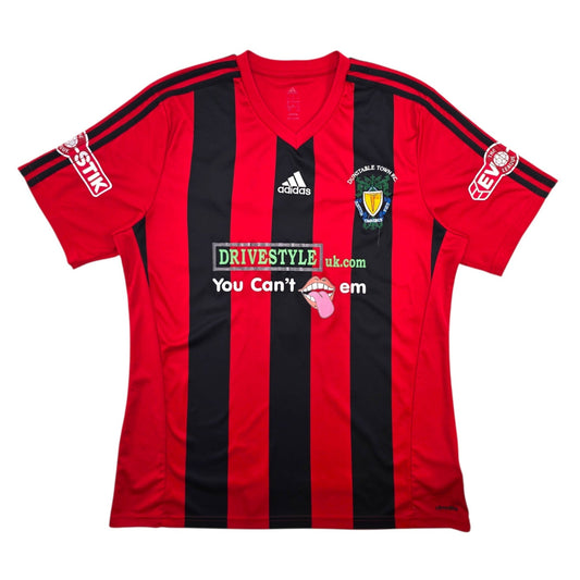 2013/14 Dunstable Town Away Football Shirt (L) Adidas #14 (Matchworn)