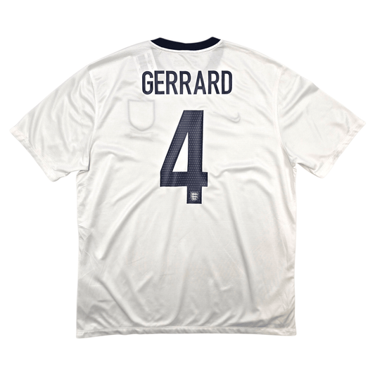2013/14 England Home Football Shirt (XL) Nike #4 Gerrard