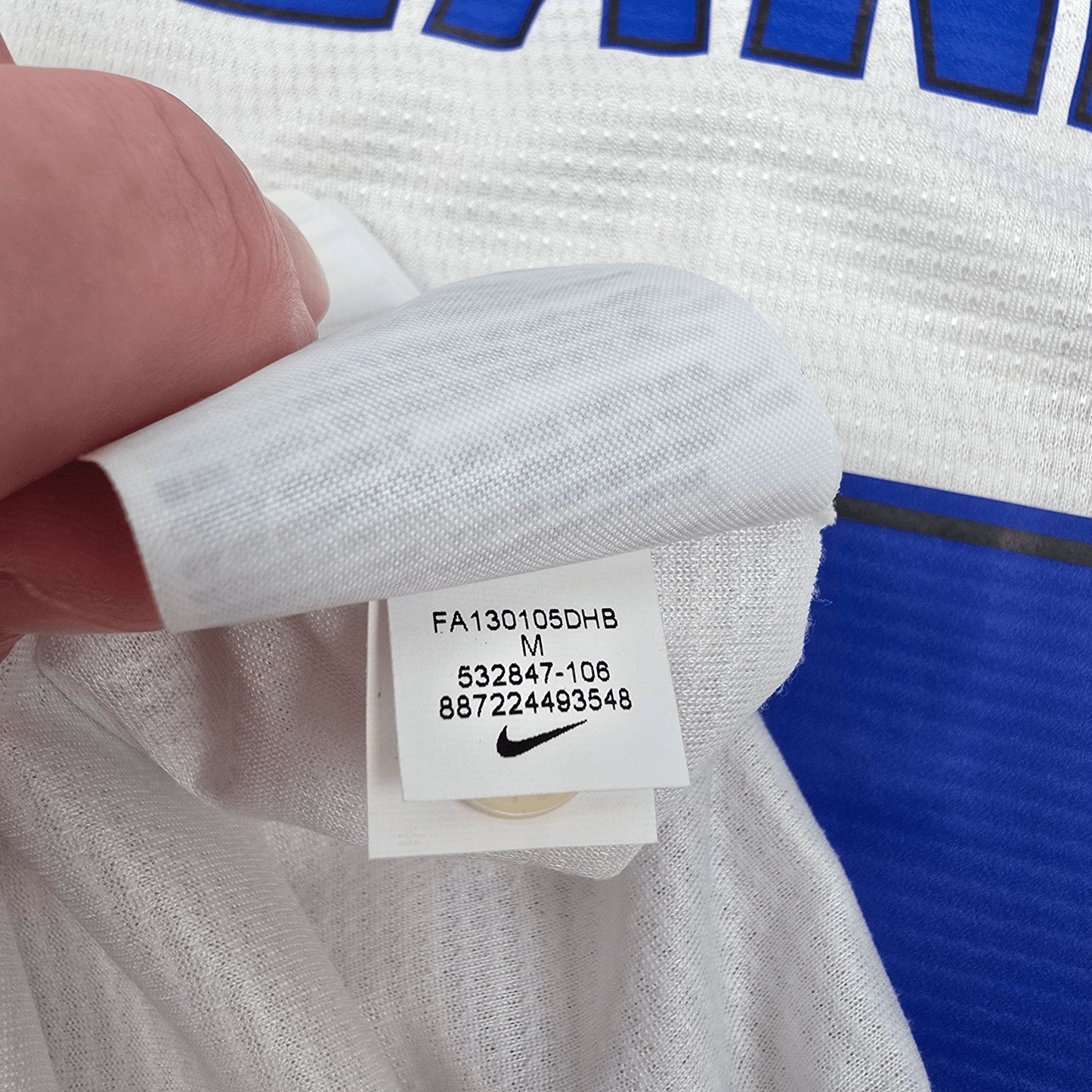 2013/14 Inter Milan Away Football Shirt (M) Nike #4 Zanetti