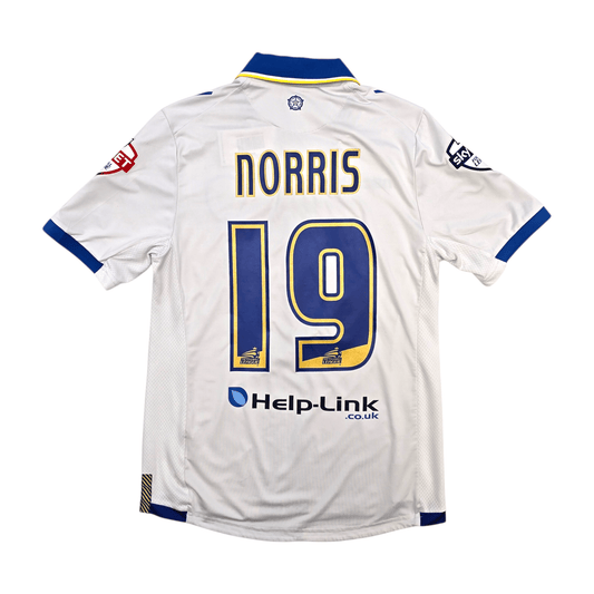 2013/14 Leeds United Home Football Shirt (S) Macron #19 Norris