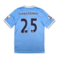 2013/14 Manchester City Home Football Shirt (S) Nike #25 Fernandinho