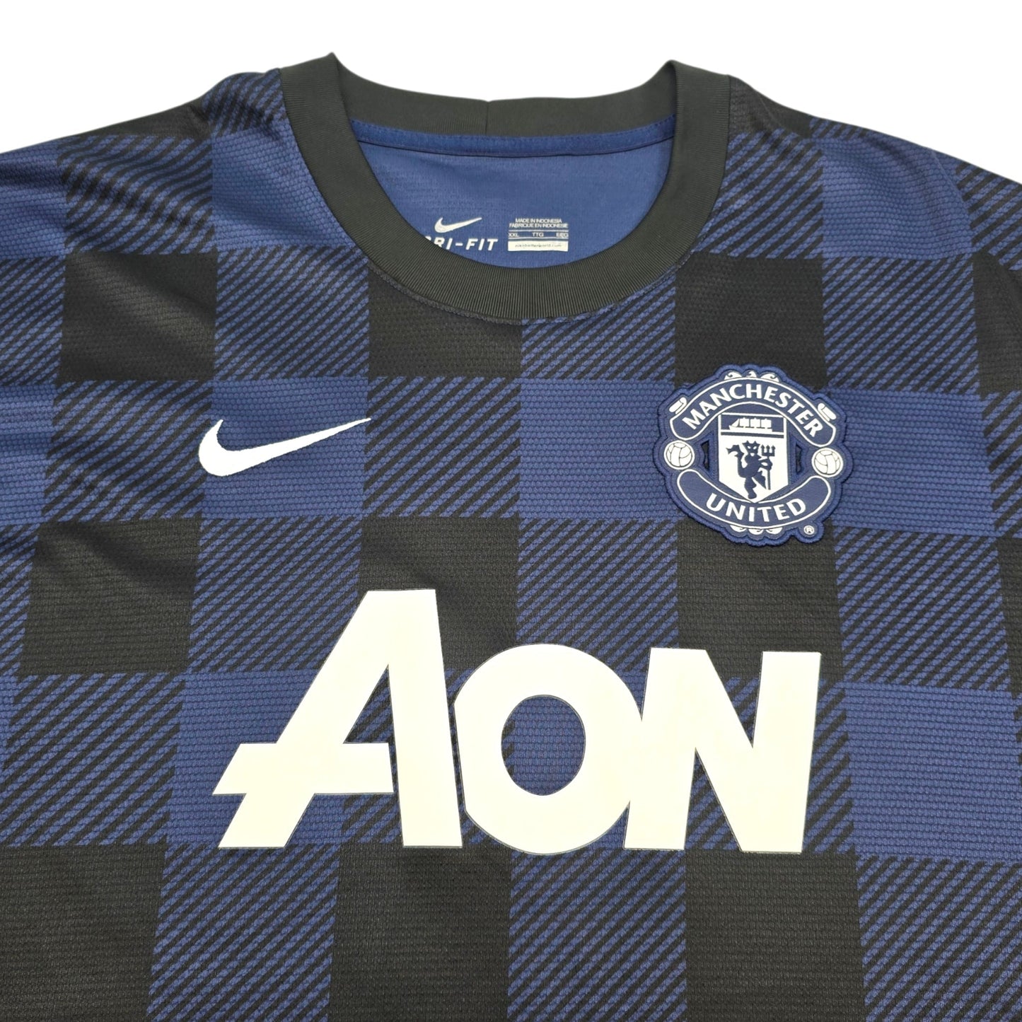 2013/14 Manchester United Away Football Shirt (2XL) Nike #15 Vidic
