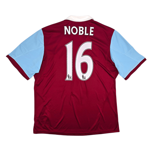 2013/14 West Ham United Home Football Shirt (XL) Adidas #16 Noble