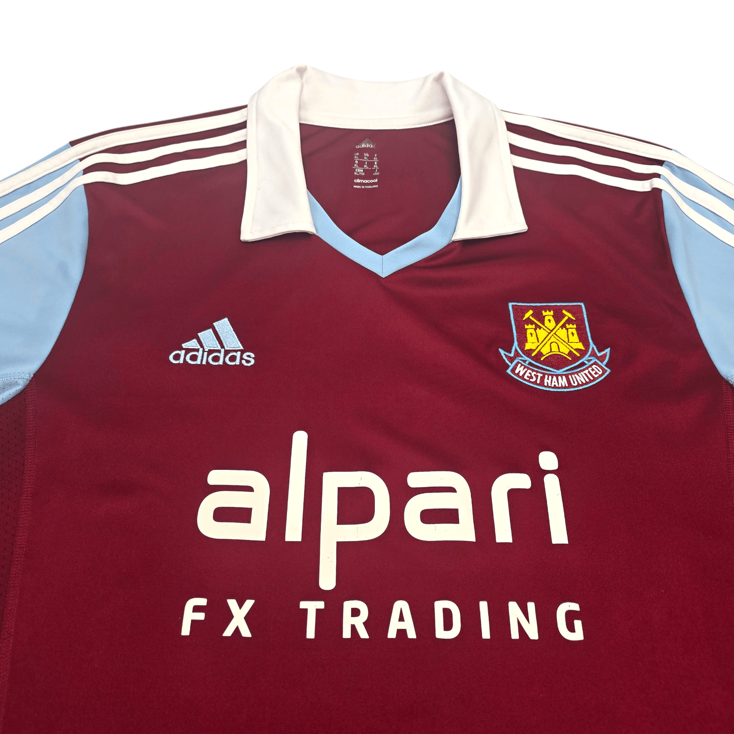 2013/14 West Ham United Home Football Shirt (XL) Adidas #4 Nolan