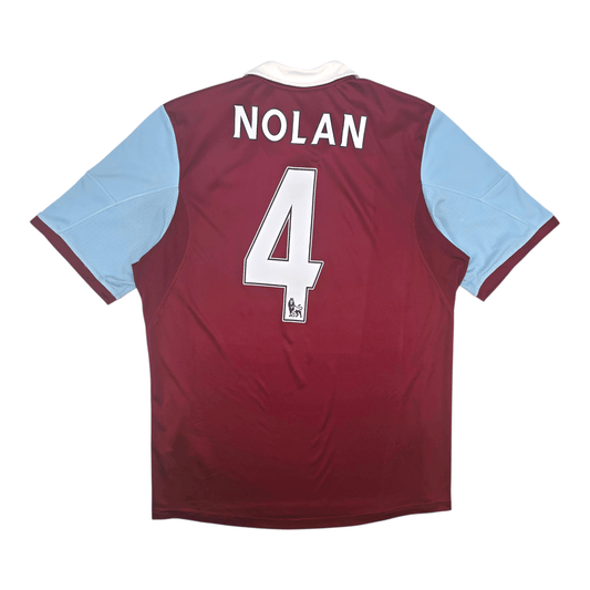 2013/14 West Ham United Home Football Shirt (XL) Adidas #4 Nolan