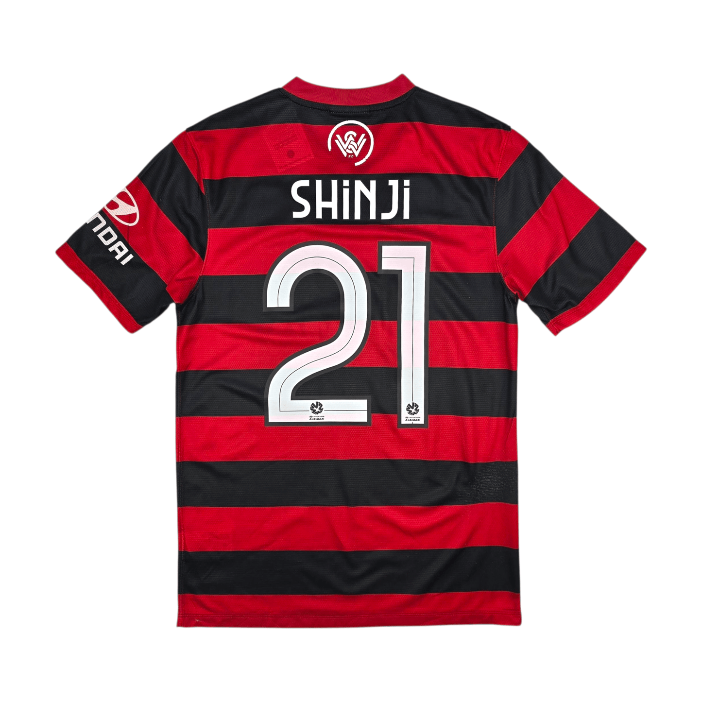 2013/14 Western Sydney Wanderers Home Football Shirt (S) Nike #21 Shinji