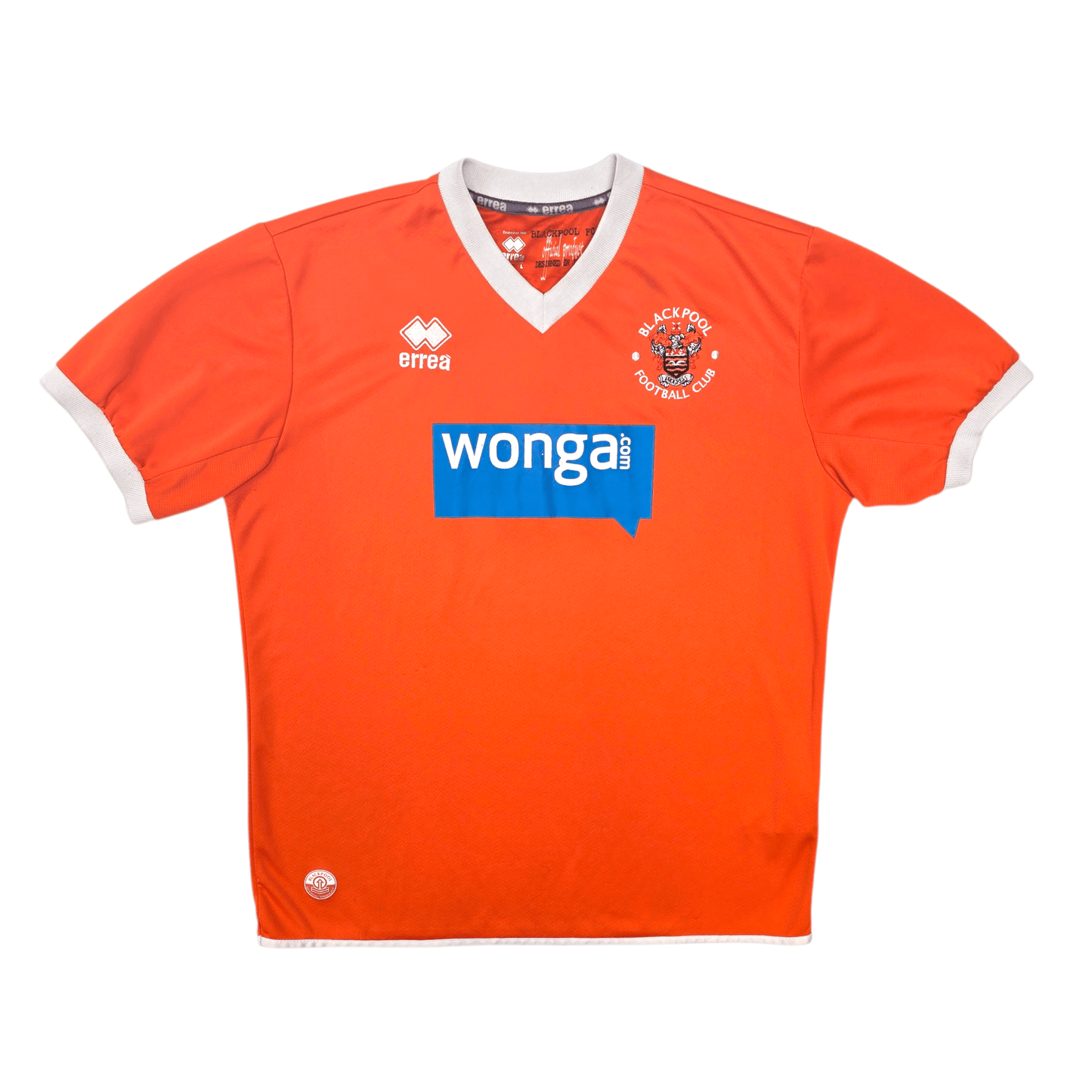 2013/15 Blackpool Home Football Shirt (L) Errea