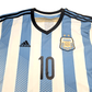 2014/15 Argentina Home Football Shirt (2XL) Adidas #10 Messi