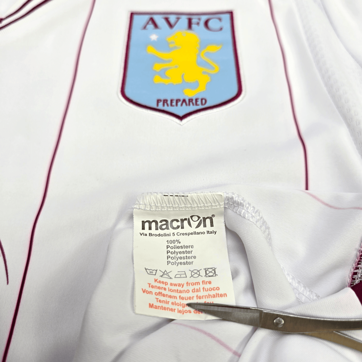 2014/15 Aston Villa Away Football Shirt (XL) Macron #11 Agbonlahor