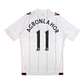 White 2014/15 Aston Villa Away jersey with 'AGBONLAHOR' and number '11' on a white background