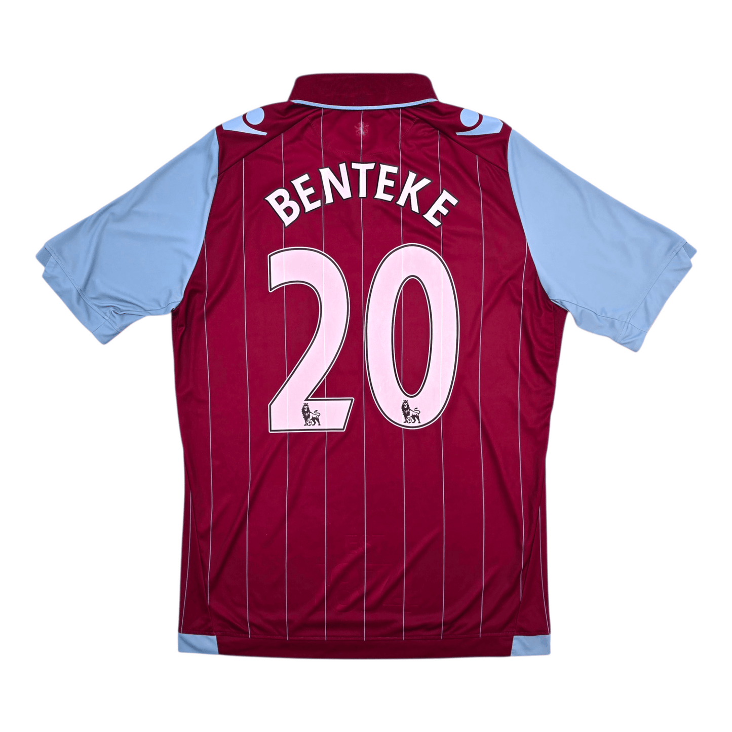 2014/15 Aston Villa Home Football Shirt (XL) Macron #20 Benteke