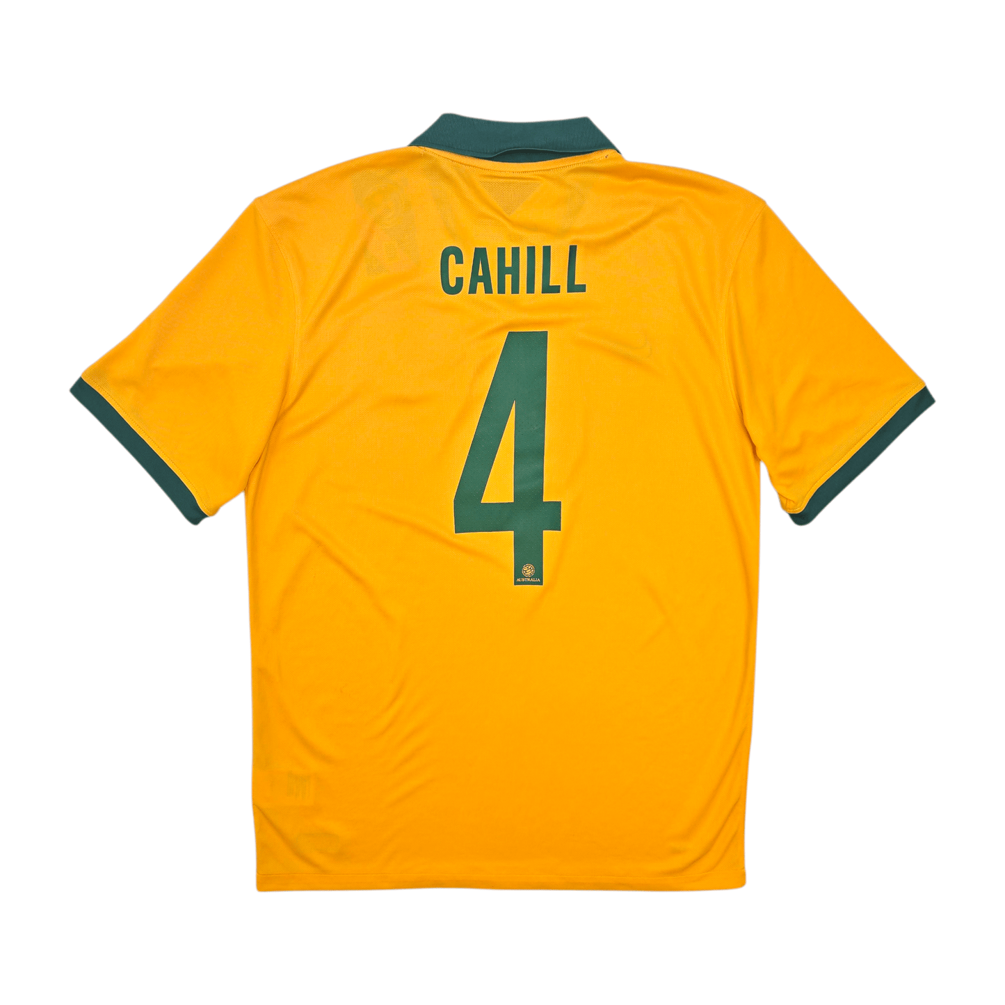 2014/15 Australia Home Football Shirt (M) Nike #4 Cahill