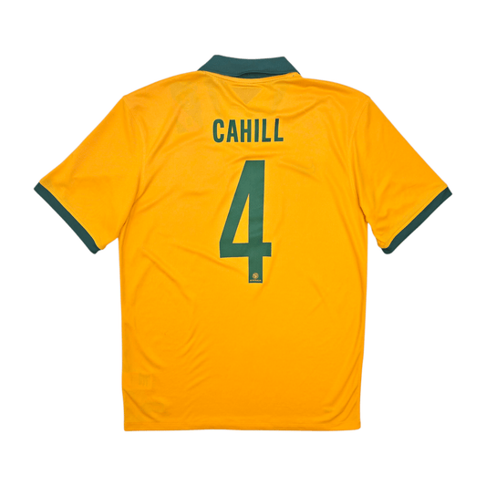 2014/15 Australia Home Football Shirt (M) Nike #4 Cahill