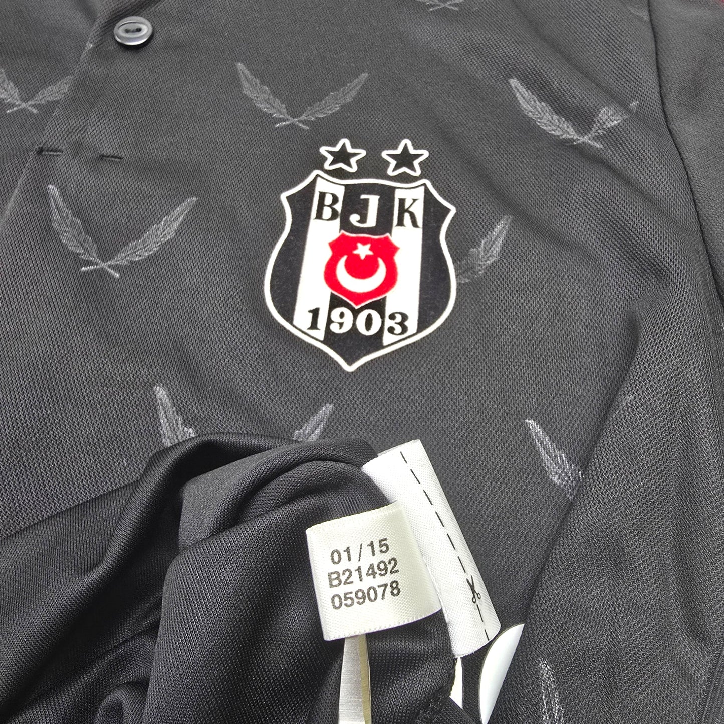 2014/15 Besiktas Away Football Shirt (M) Adidas #9 Demba Ba