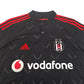 2014/15 Besiktas Away Football Shirt (M) Adidas #9 Demba Ba