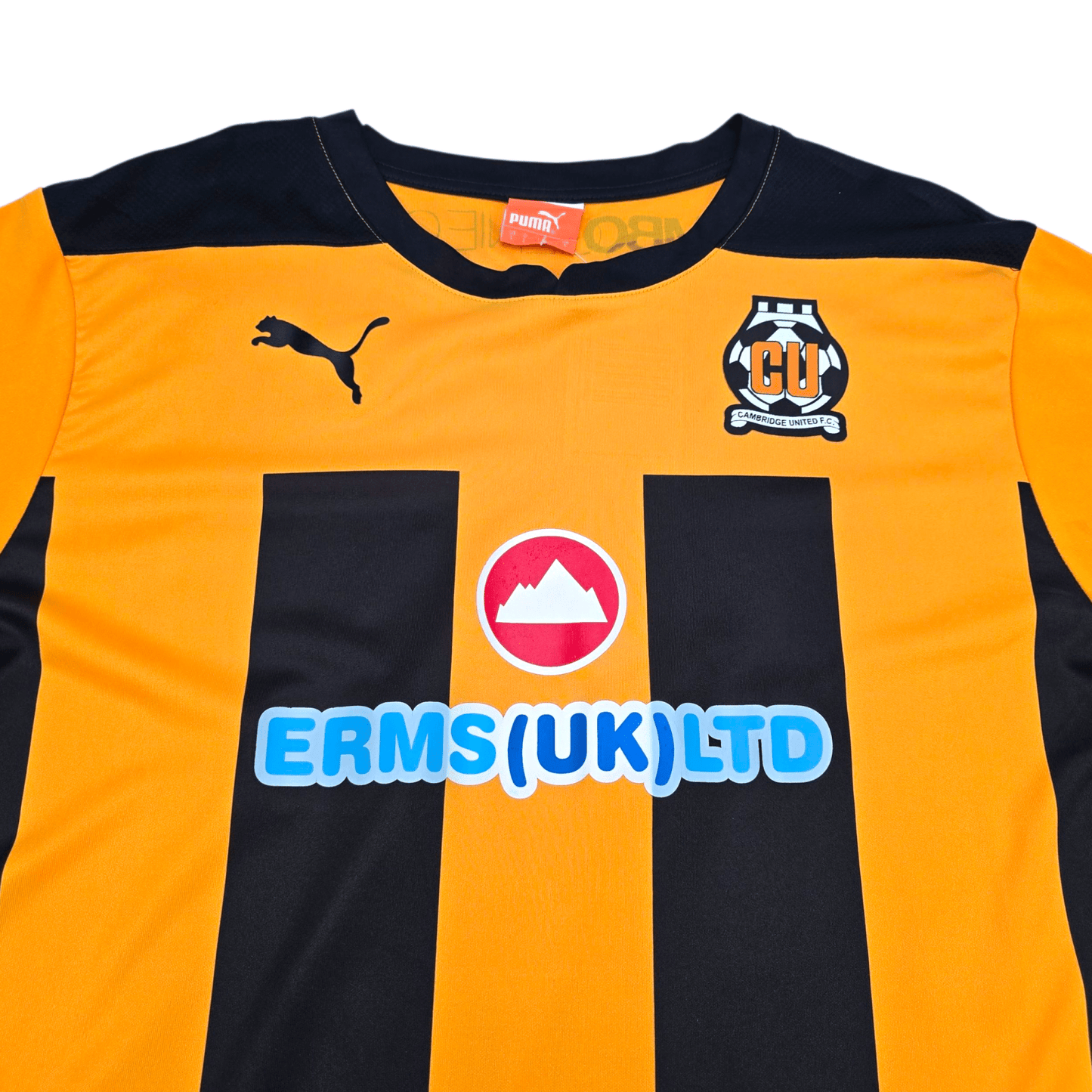 2014/15 Cambridge United Home Football Shirt (L) Puma #24 Gaffney (Match Worn)