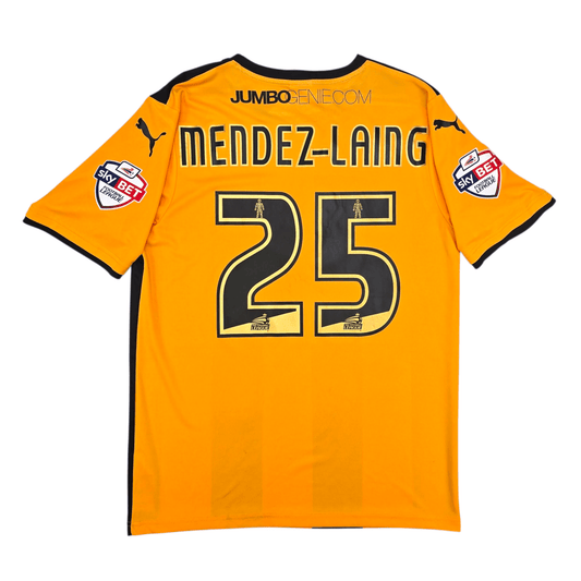 2014/15 Cambridge United Home Football Shirt (L) Puma #25 Mendez-Laing (Match Worn)