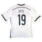 2014/15 Germany Home Football Shirt (L) Adidas #19 Gotze