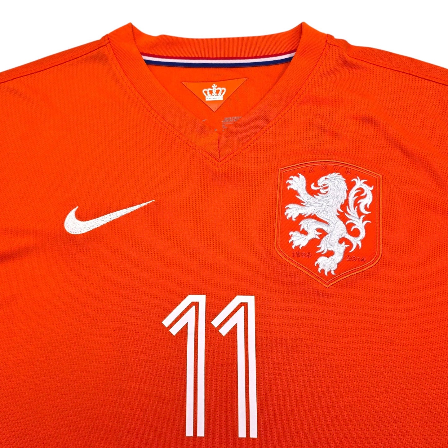 2014/15 Holland Home Football Shirt (S) Nike #11 Robben