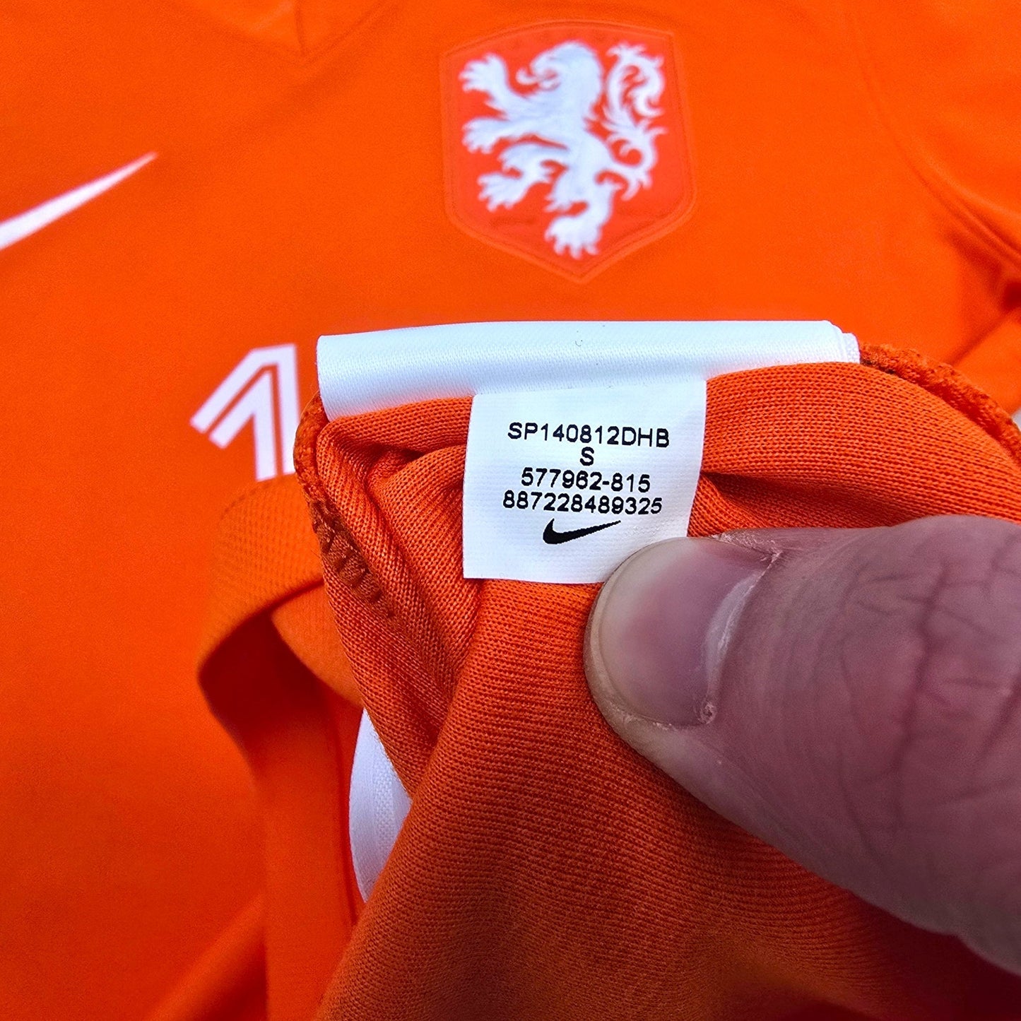 2014/15 Holland Home Football Shirt (S) Nike #11 Robben