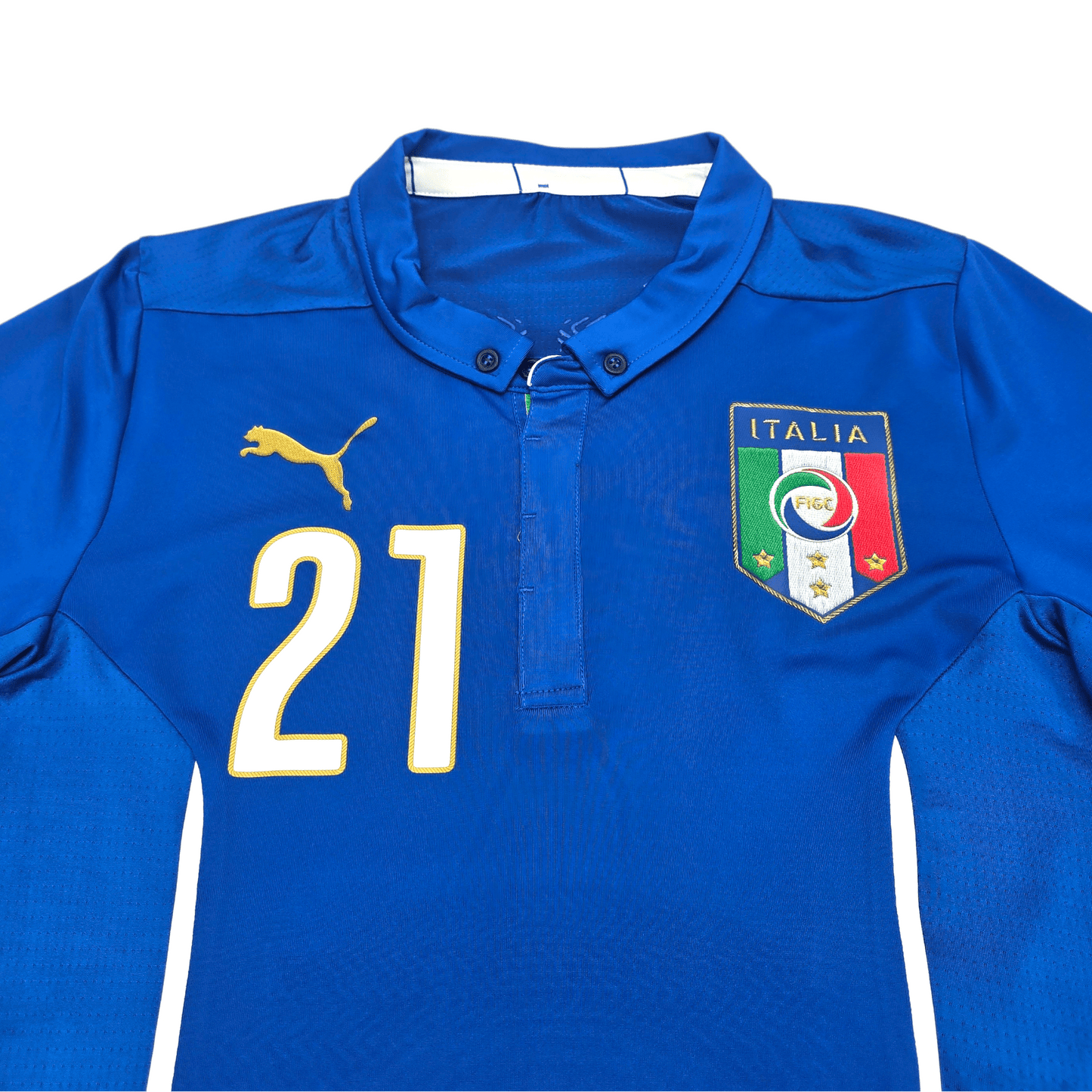 2014/15 Italy Home Football Shirt (L) Puma #21 Pirlo
