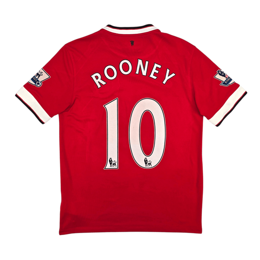 2014/15 Manchester United Home Football Shirt (M) Nike #10 Rooney