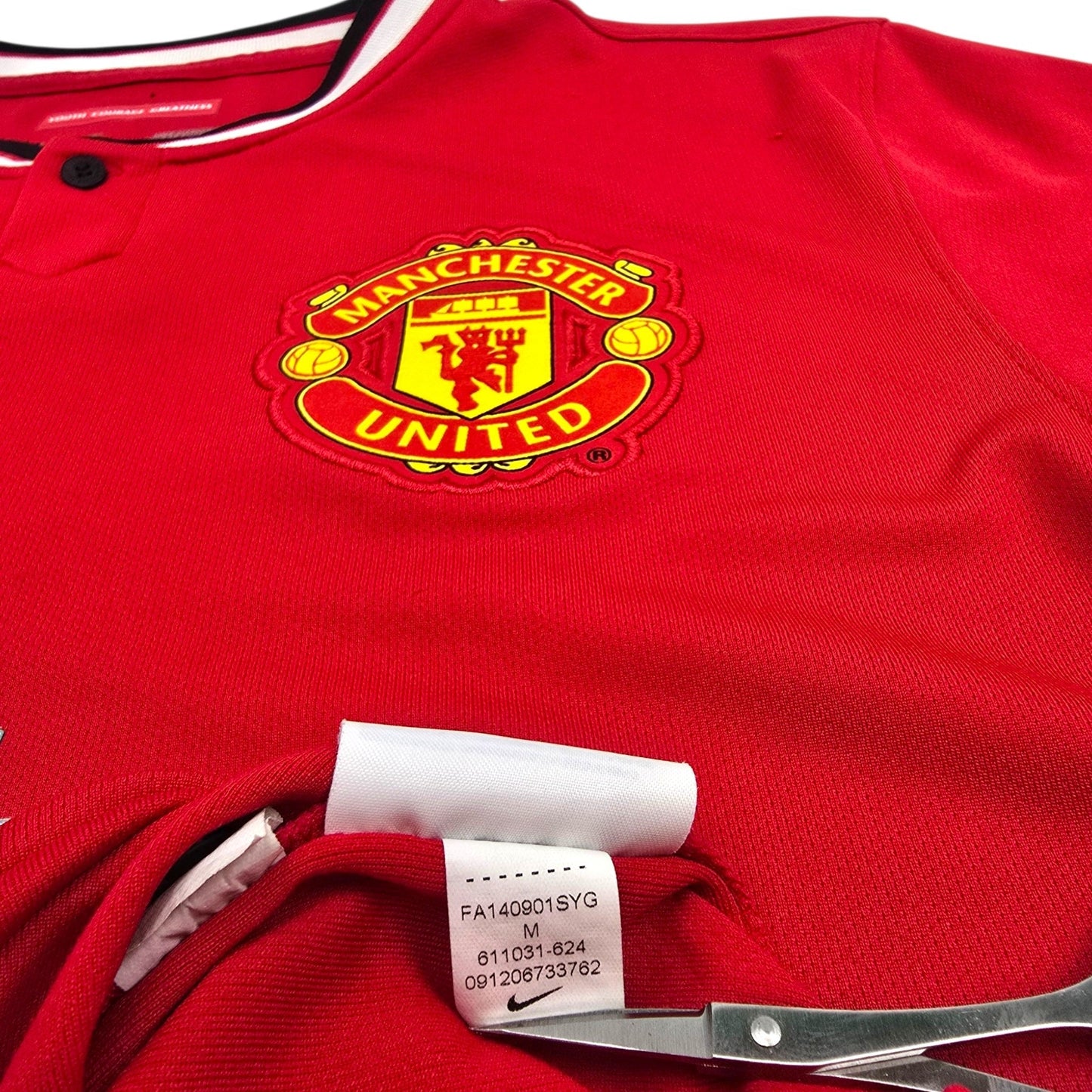 2014/15 Manchester United Home Football Shirt (M) Nike