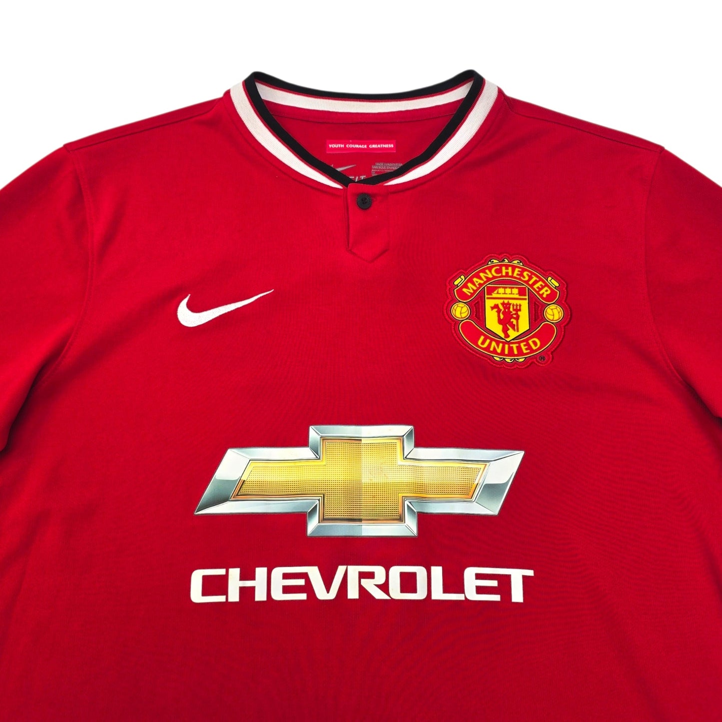 2014/15 Manchester United Home Football Shirt (M) Nike