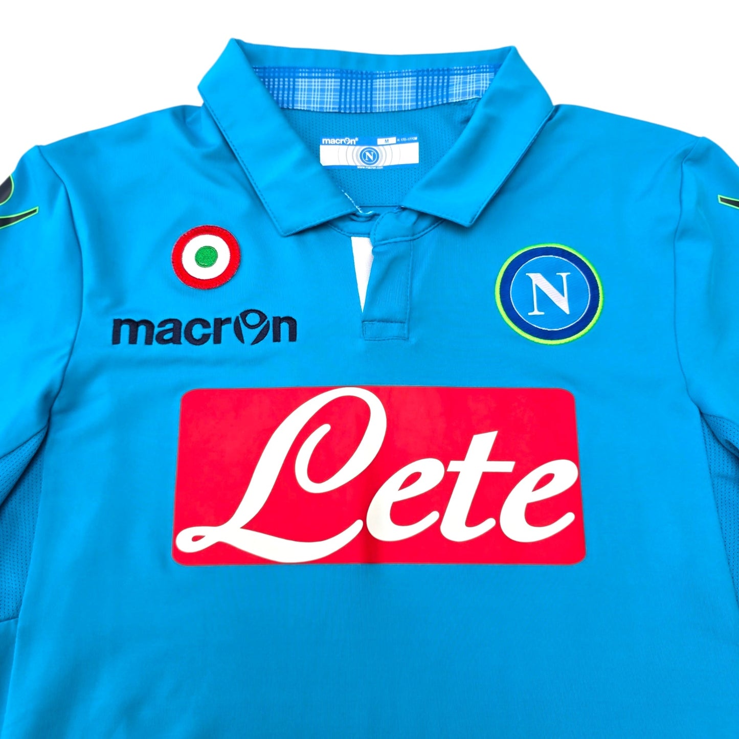 2014/15 Napoli Home Football Shirt (M) Macron #17 Hamsik