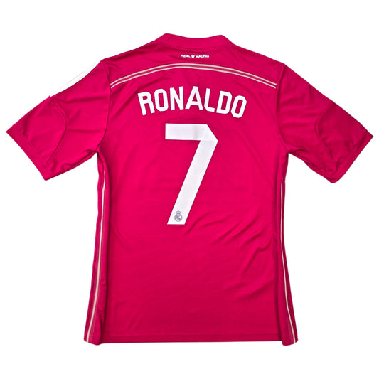 2014/15 Real Madrid Away Football Shirt (M) Adidas #7 Ronaldo