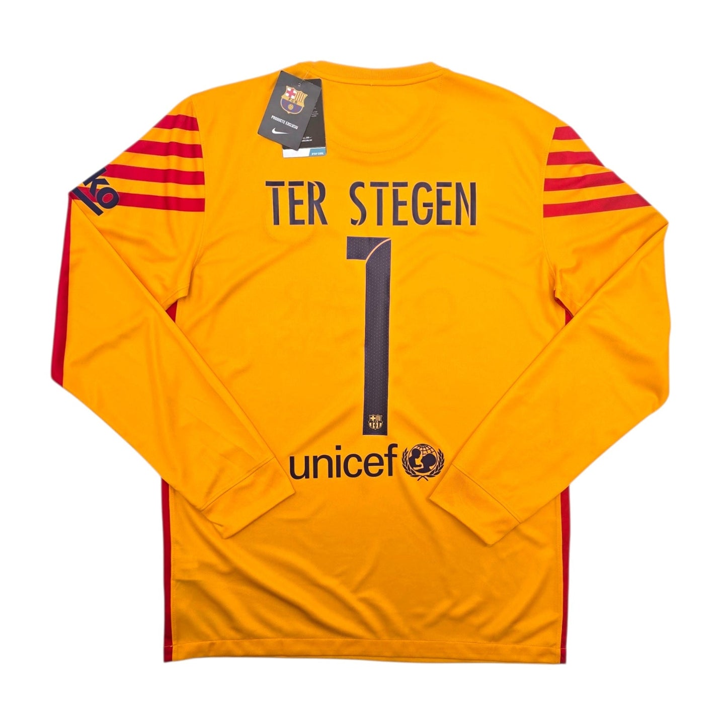 2015/16 Barcelona Goal Keeper Football Shirt (M) Nike #1 Ter Stegen (BNWTs)