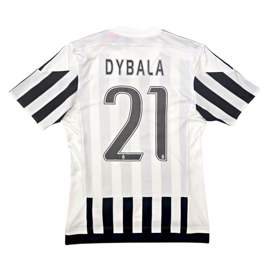 2015/16 Juventus Home Football Shirt (S) Adidas #21 Dybala